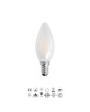 BOMBILLA LED - BOMBILLA E14 VELA OPAL 4000K  4W